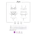 Obsessive - costum sexy menajeră - set 6 piese - L/XL