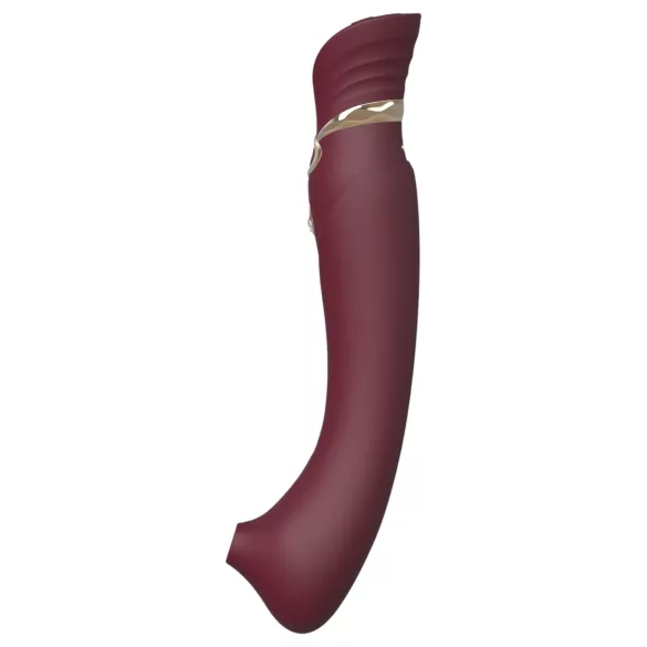 ZALO Queen - vibrator pentru punctul G și clitoris cu unde de aer - roșu