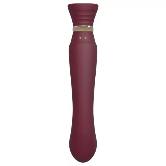 ZALO Queen - vibrator pentru punctul G și clitoris cu unde de aer - roșu