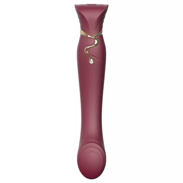 ZALO Queen - vibrator pentru punctul G și clitoris cu unde de aer - roșu