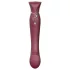 ZALO Queen - vibrator pentru punctul G și clitoris cu unde de aer - roșu