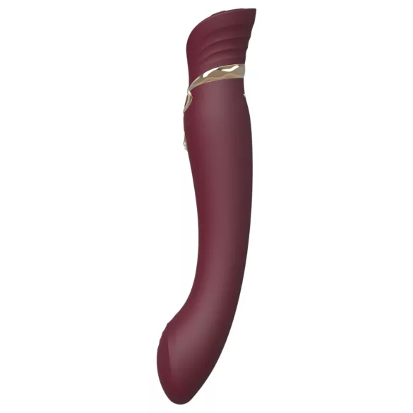 ZALO Queen - vibrator pentru punctul G și clitoris cu unde de aer - roșu