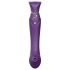 ZALO Queen - Vibrator G-spot cu unde de aer și clitoris (mov)