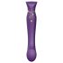 ZALO Queen - Vibrator G-spot cu unde de aer și clitoris (mov)