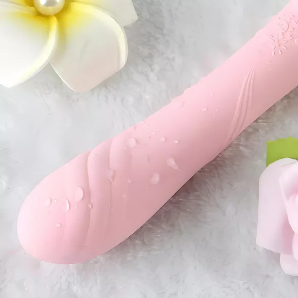 ZALO Courage Heating - vibrator luxos pentru punctul G, reîncărcabil, roz