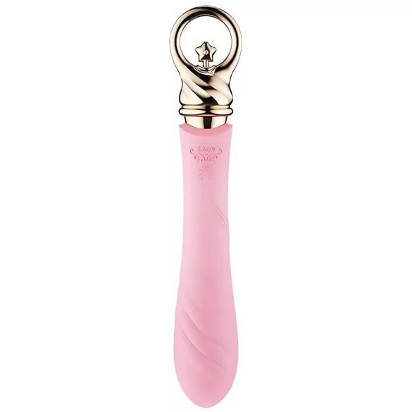 ZALO Courage Heating - vibrator luxos pentru punctul G, reîncărcabil, roz