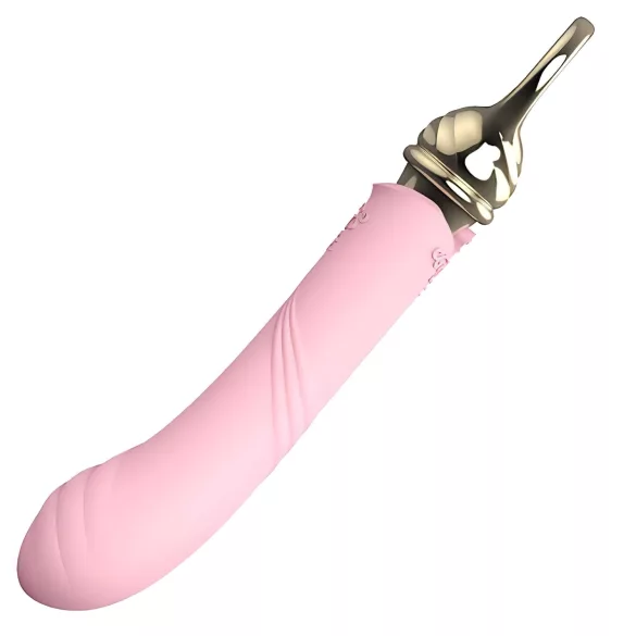 ZALO Courage Heating - vibrator luxos pentru punctul G, reîncărcabil, roz