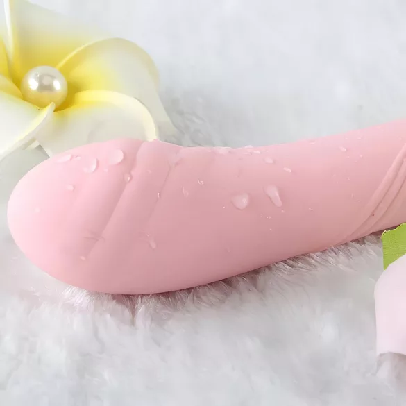 ZALO Courage Heating - vibrator luxos pentru punctul G, reîncărcabil, roz