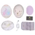 ZALO Baby Heart - vibrator clitoridian controlat prin aplicație (alb)