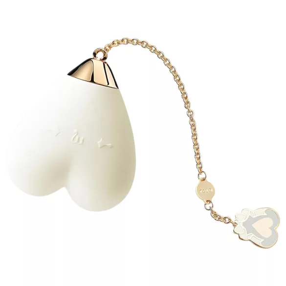 ZALO Baby Heart - vibrator clitoridian controlat prin aplicație (alb)