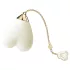 ZALO Baby Heart - vibrator clitoridian controlat prin aplicație (alb)