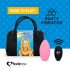 FEELZTOYS Chilot - vibrator clitoridian wireless reîncărcabil (roz)