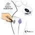 FEELZTOYS Chiloți - vibrator clitoridian cu acumulator și telecomandă (negru)