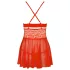 Obsessive - babydoll sexy din dantelă cu tanga - roșu - L/XL