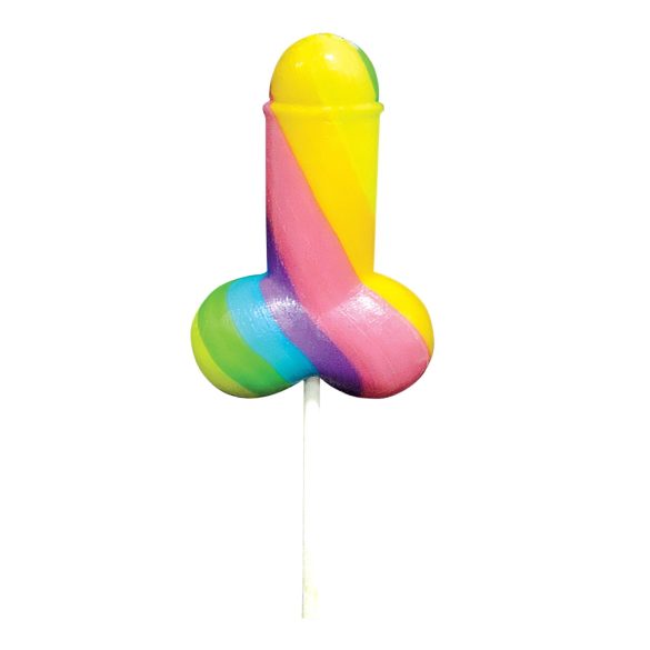 Rainbow Cock Pop - acadea în formă de penis - aromă fructe - 85g
