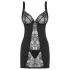 Obsessive - babydoll și tanga - dantelă neagră