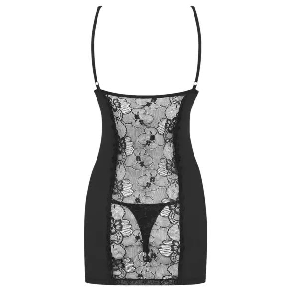 Obsessive - babydoll și tanga - dantelă neagră