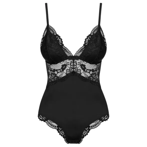 Obsessive - body sexy din dantelă - negru - XXL