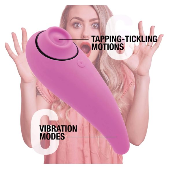 FEELZTOYS Femmegasm - vibrator clitoridian 2în1 reîncărcabil - roz