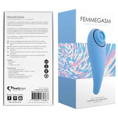   FeelzToys - vibratoare clitoridiană 2în1 reîncărcabilă - albastru