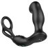 Nexus Revo - vibrator prostată rotativ cu inel - silicon negru