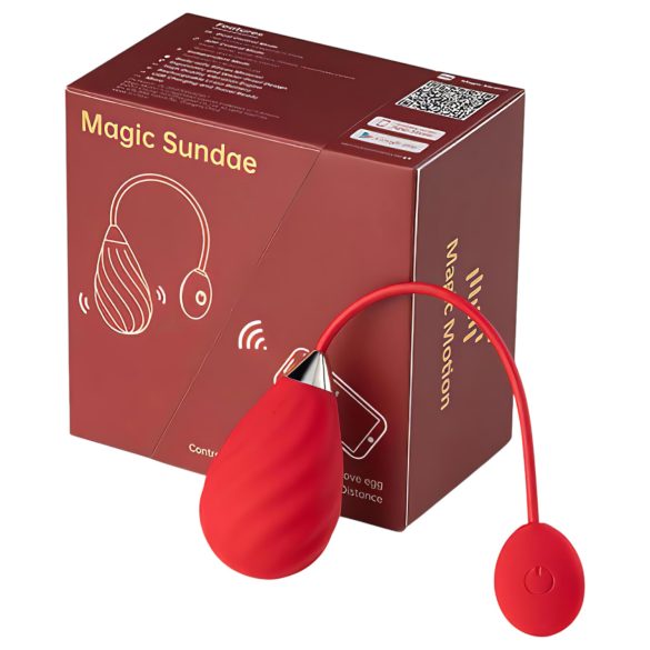 Magic Motion Sundae - ou vibrator inteligent wireless - roșu