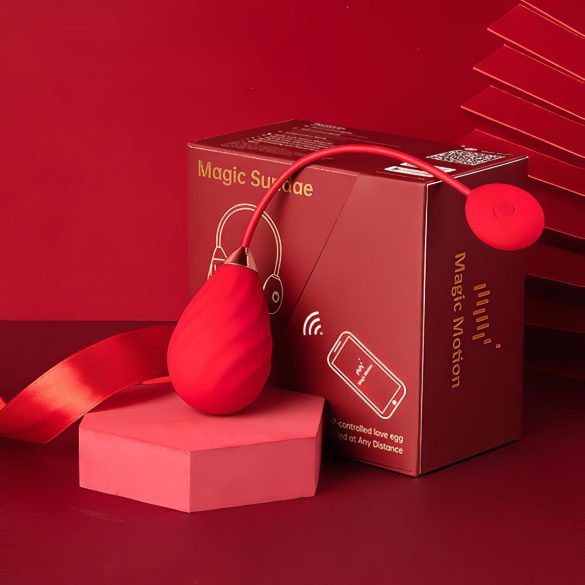 Magic Motion Sundae - ou vibrator inteligent wireless - roșu