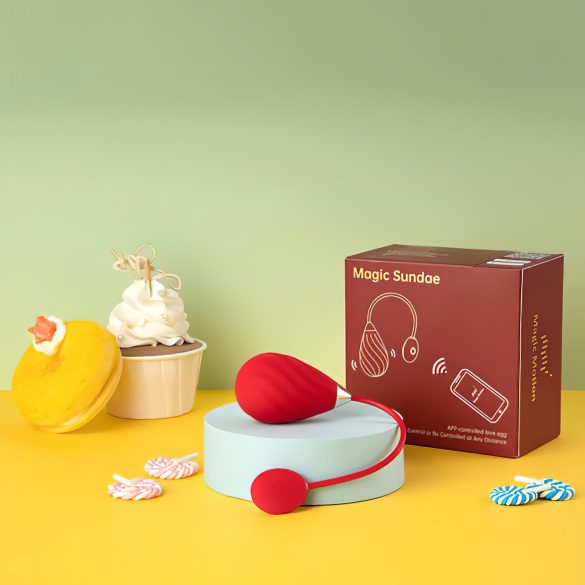 Magic Motion Sundae - ou vibrator inteligent wireless - roșu