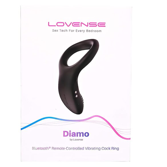 LOVENSE Diamo - inteligent, inel vibrator penis (negru)