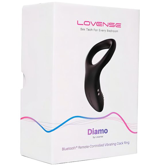 LOVENSE Diamo - inteligent, inel vibrator penis (negru)