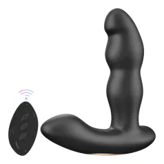 Aixiasia Hiross - vibrator anal rotativ - negru