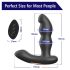 Vibrator anal rotativ Aixiasia Hiross (negru)