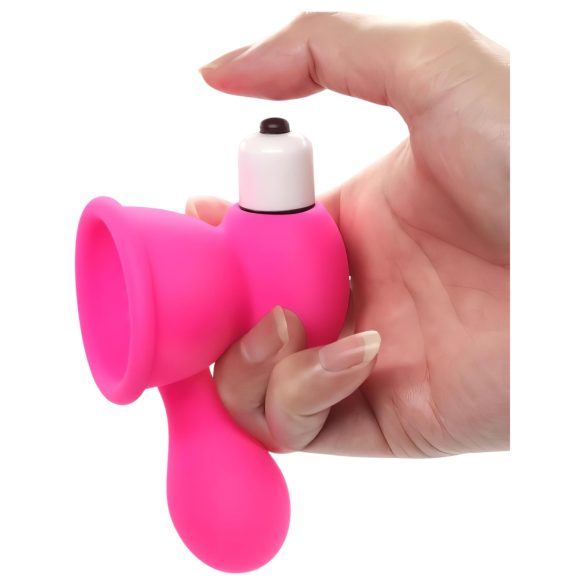 Aixiasia Bobo - vibrator suptor pentru sfârcuri - silicon roz