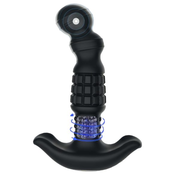 Aixiasia Abake - Vibrator Anal Rotativ (negru)
