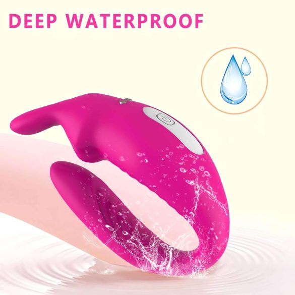 Aixiasia Hera - vibrator de cuplu, reîncărcabil și radio-controlat (roz)