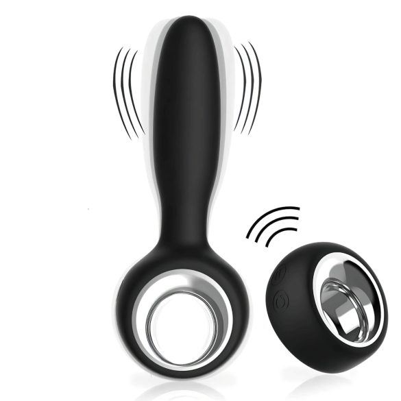 Aixiasia Dylon-Remote - vibrator anal wireless cu acumulator - negru