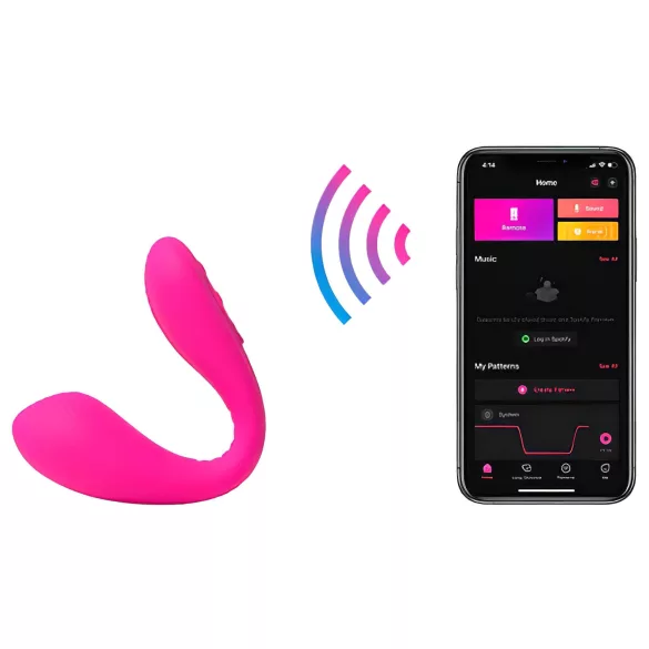 Lovense Dolce - vibrator pentru cuplu controlat prin aplicație (roz)