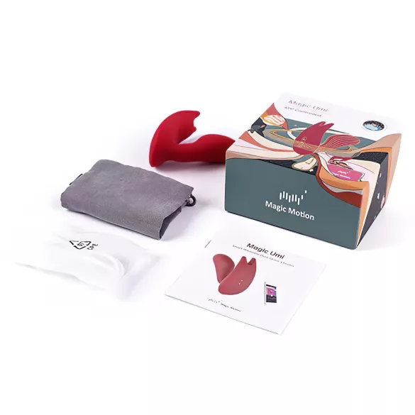Magic Motion Umi - Vibrator intern controlat prin aplicație (roșu)
