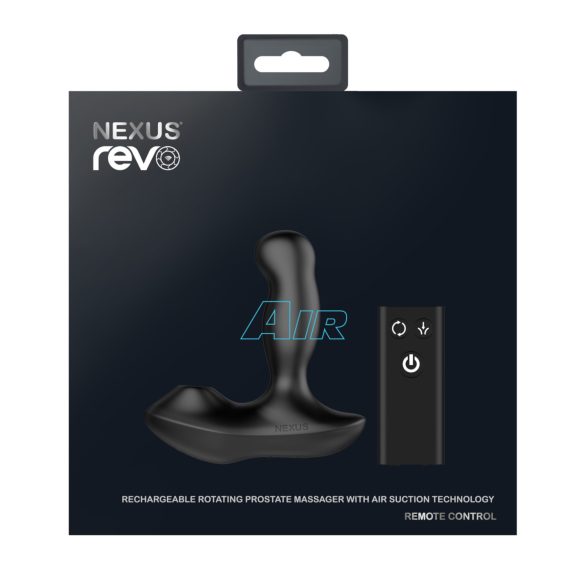 Nexus Revo Air - vibrator rotativ pentru prostată - negru