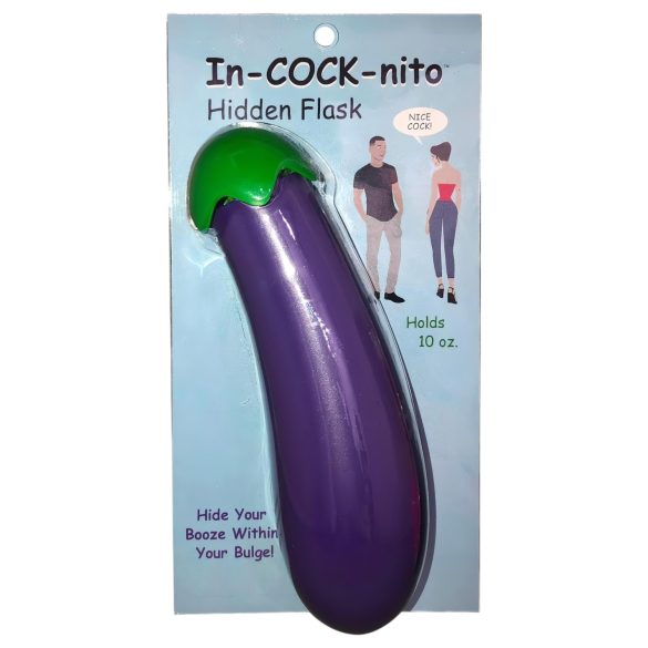 In-cock-nito - sticlă de apă tip dildo - mov