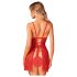 Obsessive Claussica - babydoll și tanga (roșu) - XL/XXL