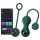 Magic Motion Crystal Duo - Bile geisha cu vibrații controlate prin aplicație (verde)