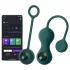 Magic Motion Crystal Duo - Bile geisha cu vibrații controlate prin aplicație (verde)