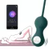 Magic Motion Crystal Duo - Bile geisha cu vibrații controlate prin aplicație (verde)