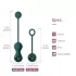 Magic Motion Crystal Duo - Bile geisha cu vibrații controlate prin aplicație (verde)