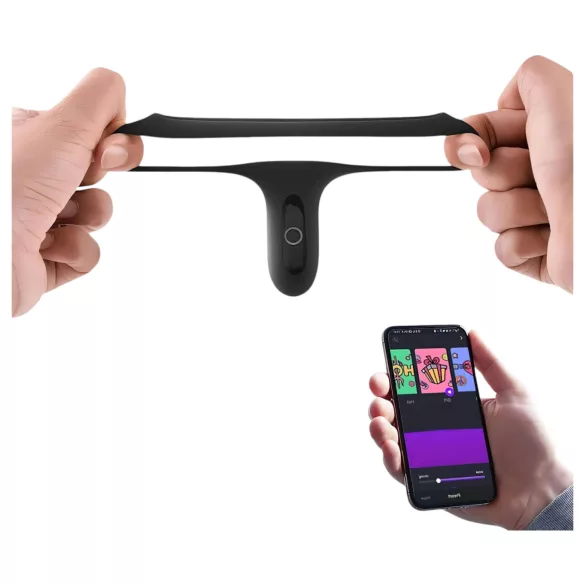 Magic Motion Rise - inel pentru penis cu vibrații - smart, reîncărcabil, negru