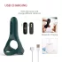 Magic Motion Rise - inel pentru penis vibrator inteligent, reîncărcabil, verde