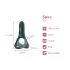 Magic Motion Rise - inel pentru penis vibrator inteligent, reîncărcabil, verde