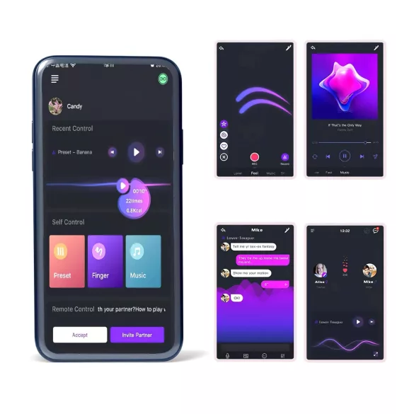 Magic Motion Rise - inel pentru penis vibrator inteligent, reîncărcabil, verde