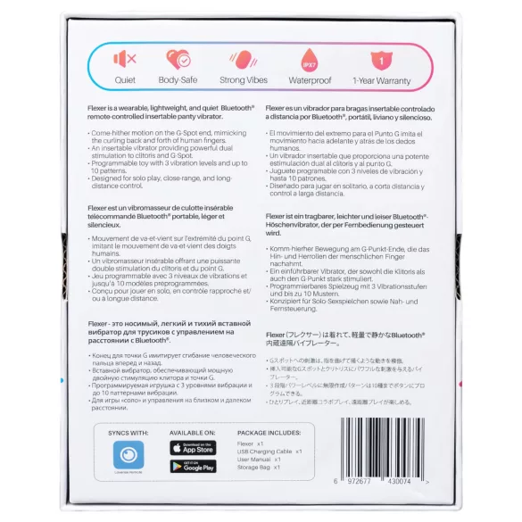 Lovense - Vibrator 2în1 pentru chiloți - reîncărcabil, roz